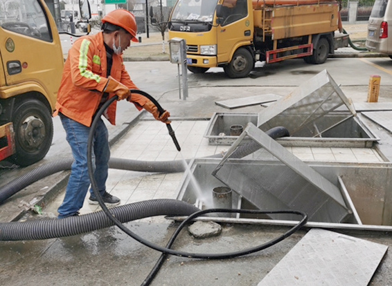 浩口镇隔油池清理